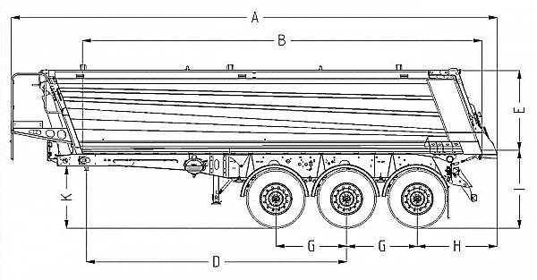Полуприцеп самосвал алюминиевый WIELTON NW 3 A 24 HP M4